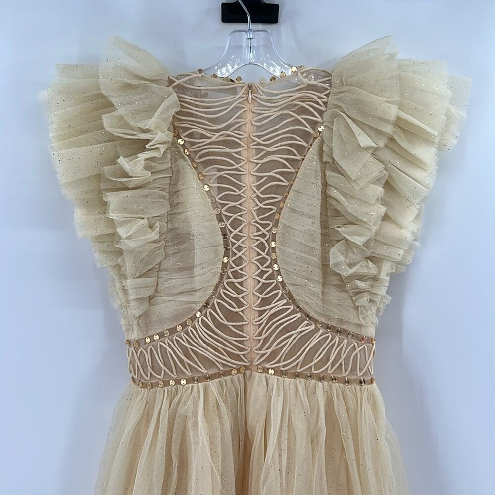 Zimmermann Dancer Glitter Tulle Dress - Cream - 1 or US 6 - New with tags - Picture 12 of 15